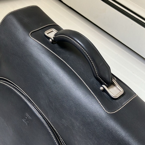 ENRICO COVERI black leather briefcase - Picture 4 of 16